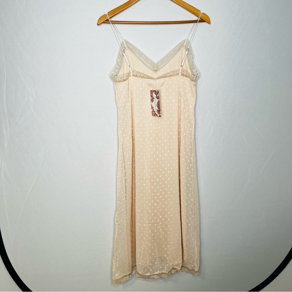 NWT! Band of Gypsies Band of the Free AMALIE IVORY SLIP MIDI DRESS. Size Small. - Picture 6 of 16